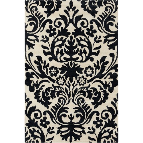 Filament Cinzia Cream / Black Floral Area Rug