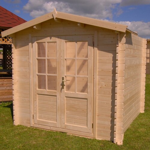 Optima 7 Ft. W x 7 Ft. D Solid Wood Garden Shed | Wayfair Supply