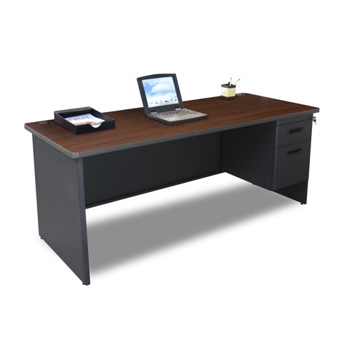 Pronto Executive Desk with Lock and 2 Right Drawers by Marvel Office