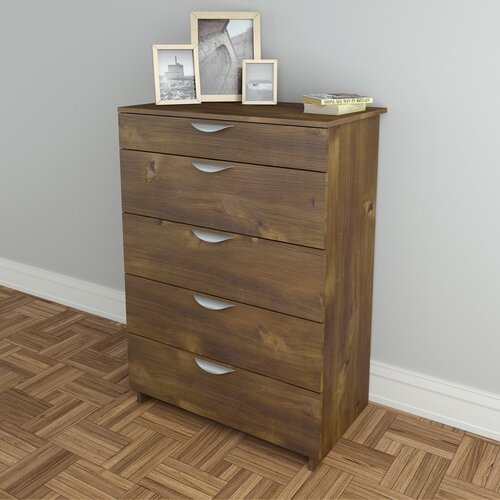 Nexera Nocce Truffle 5 Drawer Chest