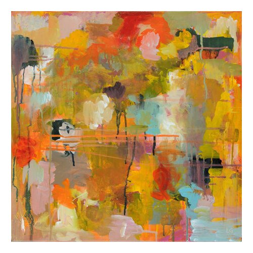 Let Go by Lesley  Painting Print on Wrapped Canvas by GreenBox