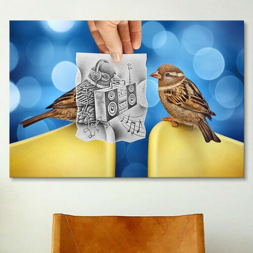 Pencil with Camera 66   Electro Birds by Ben Heine Photographic