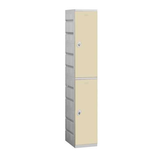 Assembled Double Tier 1 Wide Locker by Salsbury Industries