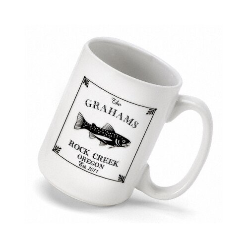 Personalized Gift Cabin Series Trout Coffee Mug by JDS Personalized