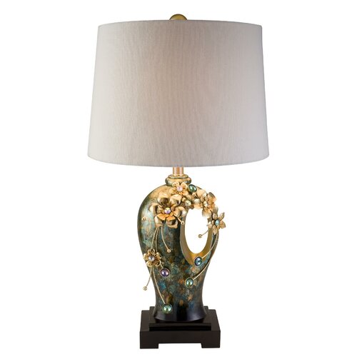 Virgo Orchid 29 H Table Lamp with Drum Shade by OK Lighting