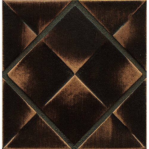 Bedrosians Ambiance Insert Matrix City 4 x 4 Resin Tile in Venetian