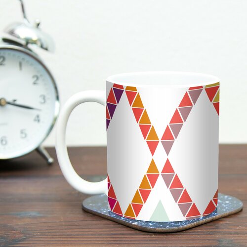 Aztec Diamonds by Pellerina Design 11 oz. Geometric Ceramic Coffee Mug