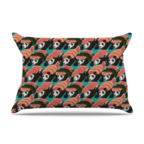 Sushi Panda by Tobe Fonseca Cotton Pillow Sham by KESS InHouse