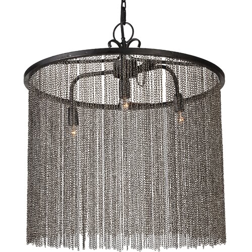 Donny Osmond 3 Light Drum Chandelier