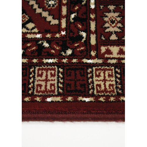 Visconti Maroon Traditional Red/Beige Area Rug