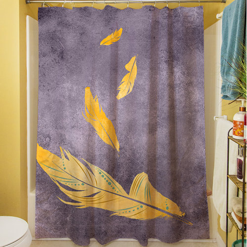 Feather Float Shower Curtain Wayfair