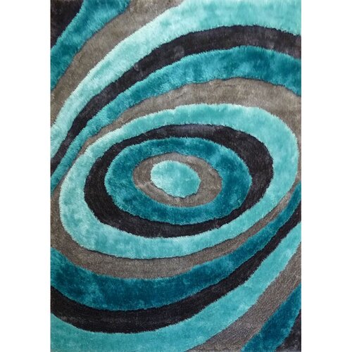 Rug Factory Plus Living Shag Blue/Gray Rug