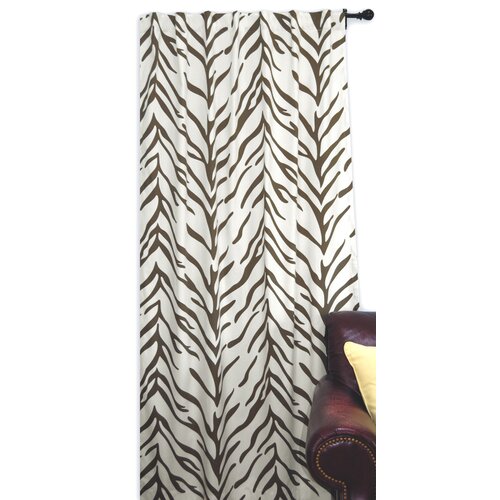 EZ Living Home Zebra Single Curtain Panel