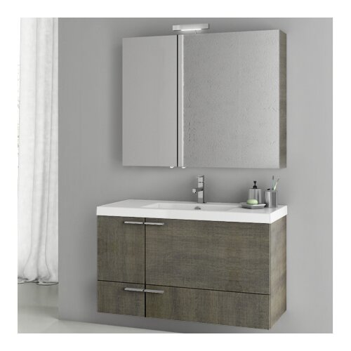 ACF Bathroom Vanities New Space 39.2 Single Bathroom Vanity Set with