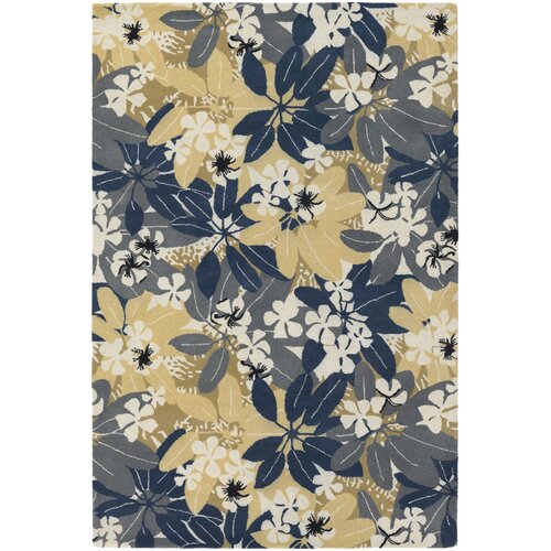 Chandra Rugs Alfred Shaheen Designer Blue/Beige Area Rug