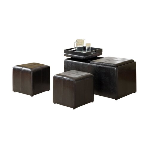 Beckan 3 Piece Storage Ottoman Set by Hokku Designs