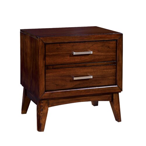 Hokku Designs Dionn 2 Drawer Nightstand