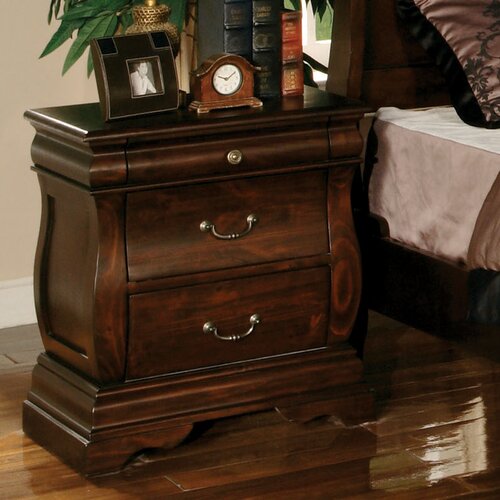 Hokku Designs Bruin 2 Drawer Nightstand