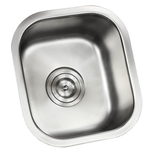 eModern Decor Ariel Pearl 13 L x 15 W Stainless Steel Undermount