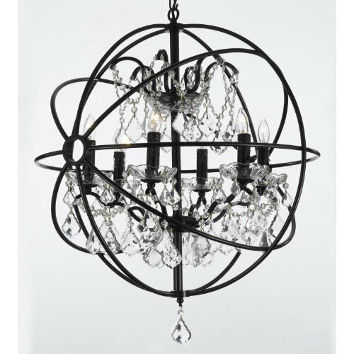 Harrison Lane Versailles 6 Light Crystal Chandelier