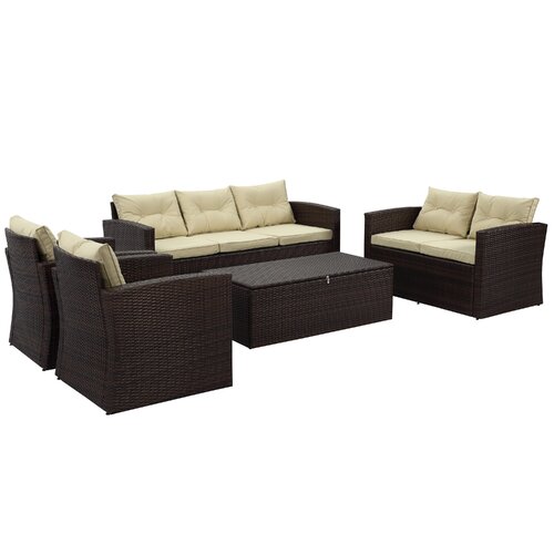 Rio 5 Piece Deep Seating Group with Cushions