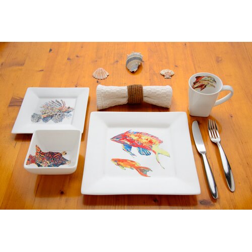 Kim Rody Creations Something Fishy Dinnerware Set