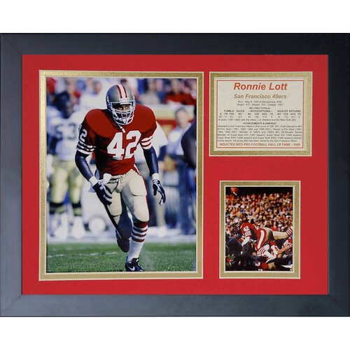 Ronnie Lott Framed Memorabilia by Legends Never Die