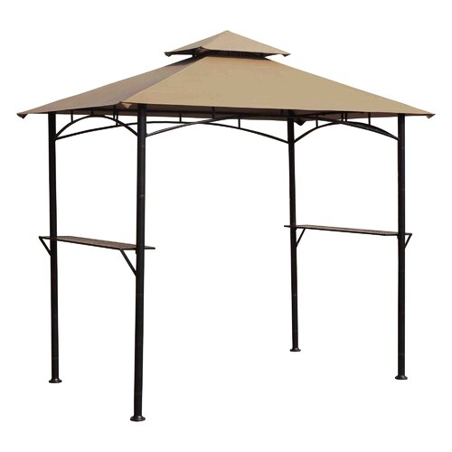 Inca 8 Ft. W x 5 Ft. D Steel Gazebo by Sunjoy