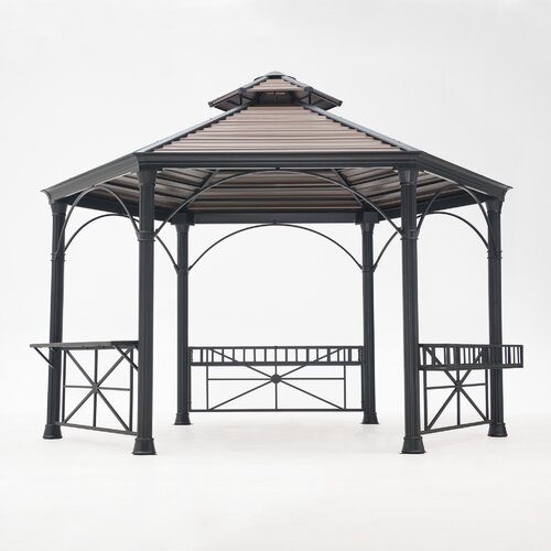 Sunjoy Circlet 14 Ft. W x 12 Ft. D Steel Gazebo