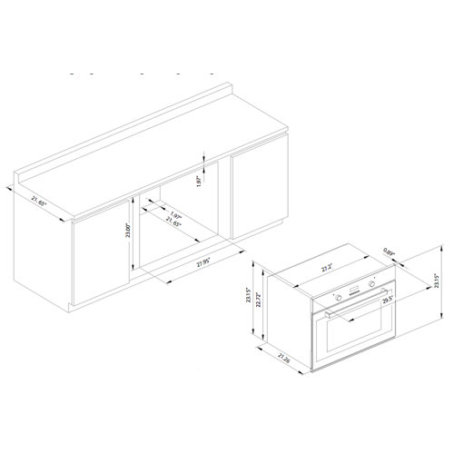 Cosmo Cosmo 30" Electric Single Wall Oven & Reviews Wayfair