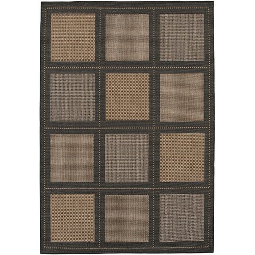 Couristan Recife Summit Black Cocoa Indoor/Outdoor Area Rug