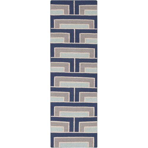 Paddington Navy/Light Gray Geometric Area Rug