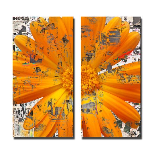 Ready2hangart Painted Petals LXXVIII 2 Piece Graphic Art on Canvas Set