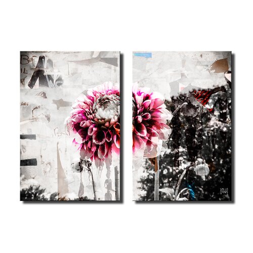 Ready2hangart Painted Petals LXXXVIII 2 Piece Graphic Art on Canvas