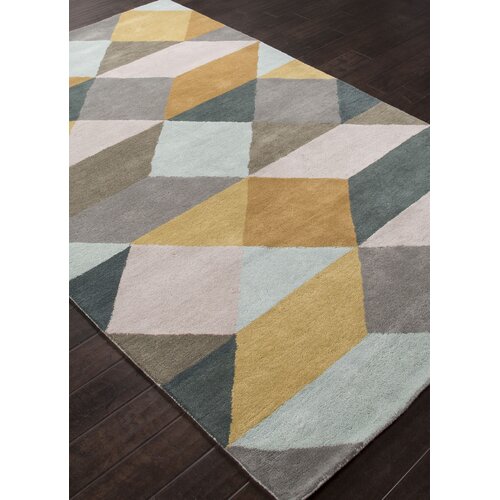 En Casa Gray & Yellow Geometric Area Rug by Jaipur Rugs