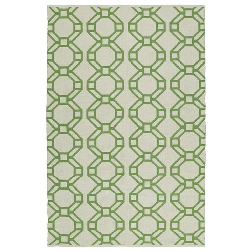 Brisa Cream/Lime Green Indoor/Outdoor Area Rug