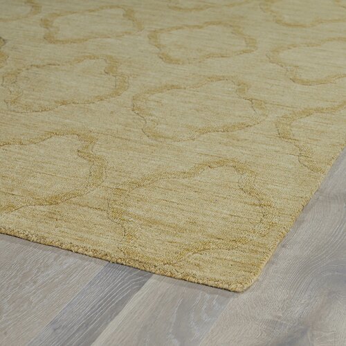 Imprints Modern Yellow Geometric Area Rug