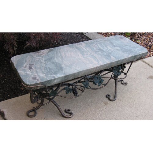 Stone Age Creations Ocean Splash Jade Garden Bench