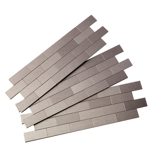 Aspect 12 Quot X 4 Quot Matted Subway Metal Peel Stick Backsplash Tiles 3 Pcs At Menards 174 | aspect 12 quot x 4 quot matted metal subway tile in stainless kit Aspect 12 Quot X 4 Quot Matted Subway Metal Peel Stick Backsplash Tiles 3 Pcs At Menards 174 | aspect 12 quot x 4 quot matted metal subway tile in stainless kit
