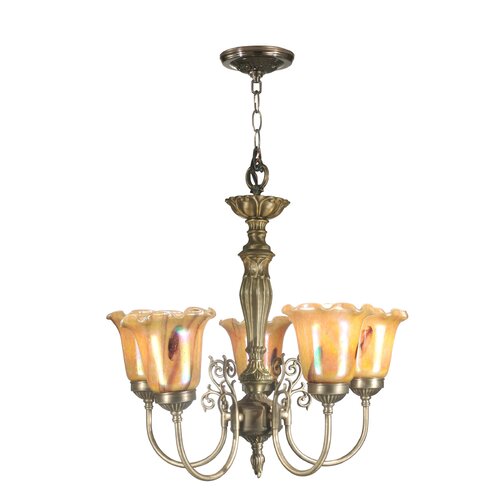 Light Columbus Tulip Chandelier by Dale Tiffany