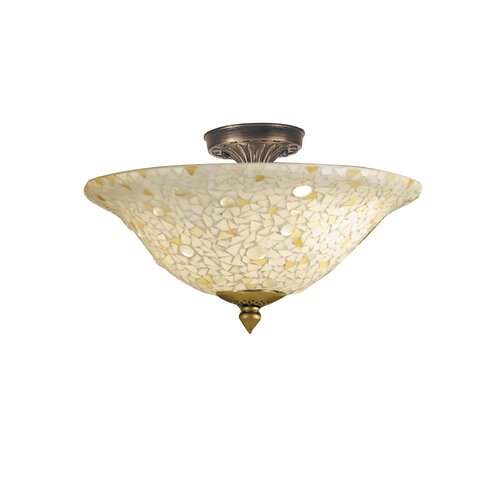 Dale Tiffany Mosaic Semi Flush Mount