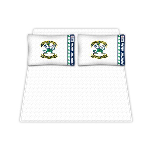 Sports Coverage Inc. NCAA Notre Dame Fighting Irish Microfiber Sheet