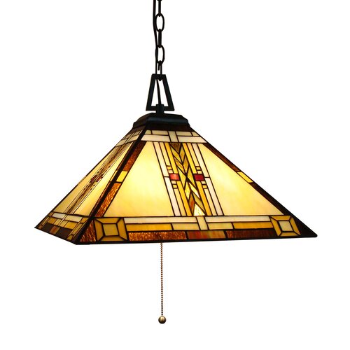 Tiffany 3 Light Inverted Pendant by Fine Art Lighting