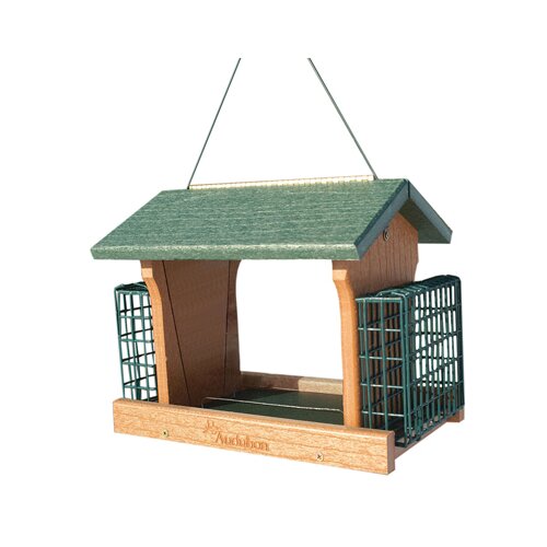 Audubon Going Green Ranch Suet Hopper Bird Feeder