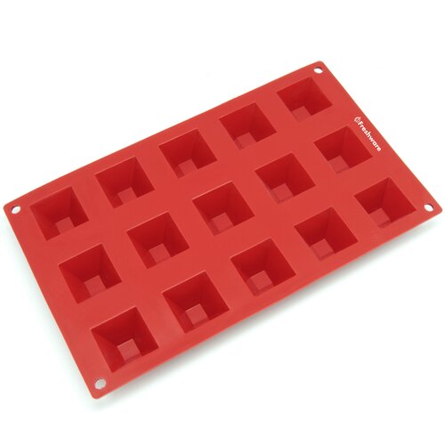 15 Cavity Mini Pyramid Silicone Mold Pan by Freshware