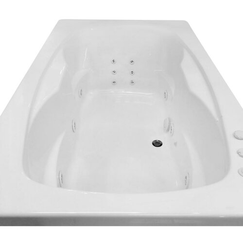 aqua glass whirlpool tub jets