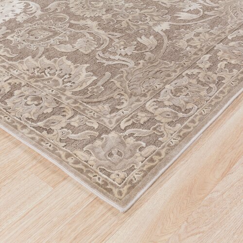 Charlton Home Mailou Gray & Parchment Area Rug