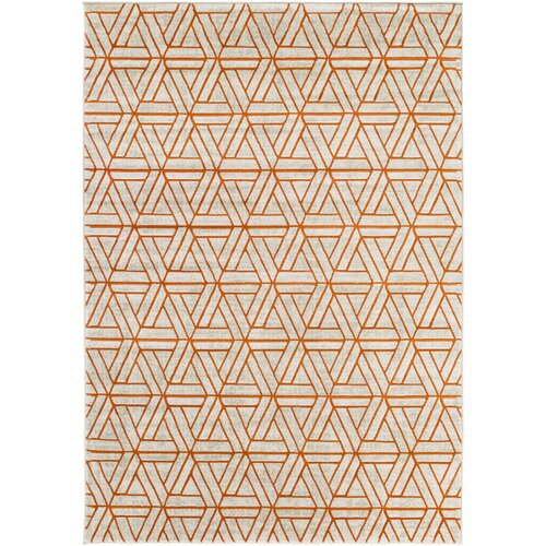 Langley Street Jax Light Gray & Burnt Orange Area Rug