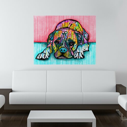 Lying Boxer Dog Wall Decal by My Wonderful Walls