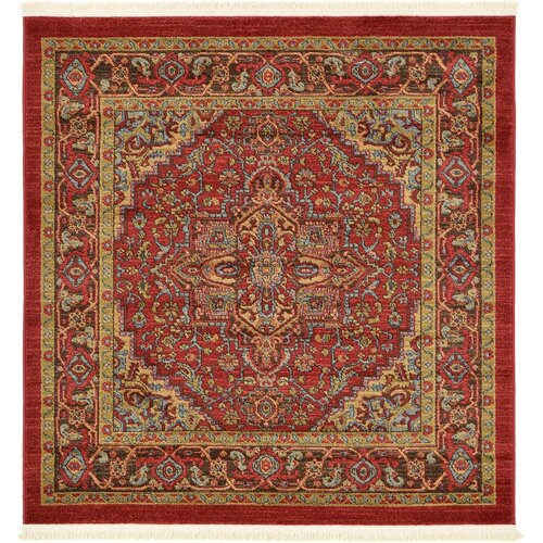 Unique Loom Heriz Red Area Rug